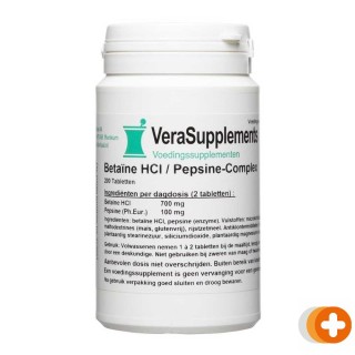 Verasupplements betaine-hcl / pepsine-complex tabletten