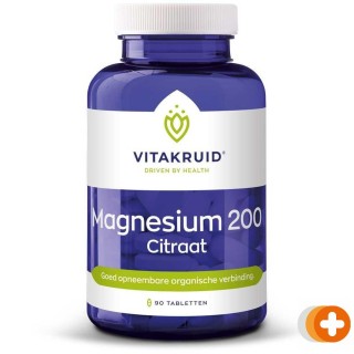 Vitakruid magnesium 200 citraat tabletten