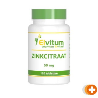 Elvitum zink citraat 50mg tabletten