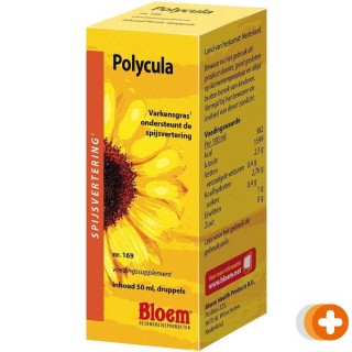 Bloem polycula druppels