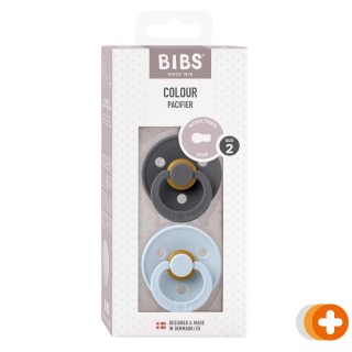 Bibs fopspeen 6-18 maanden iron/baby blue