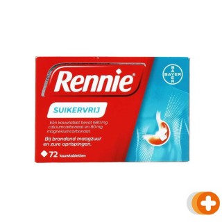 Rennie suikervrij kauwtabletten