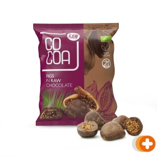 Cocoa vijgen met pure chocolade raw