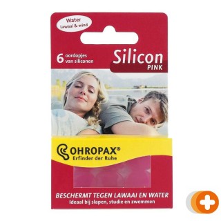 Ohropax silicon pink oordopjes