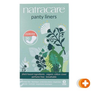 Natracare panty liners curved inlegkruisjes