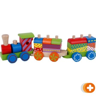 Big tree treinset hout met 2 wagons