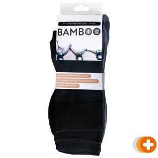 Bamboo loop wandel sport sokken zwart maat 43-47