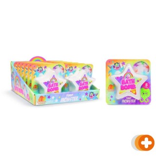 Funny monster rainbow bath bomb