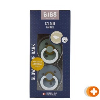 Bibs fopspeen latex anatomic sage glow/cloud size 2