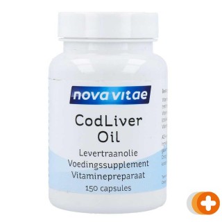 Nova vitae cod liver oil levertraanolie capsules