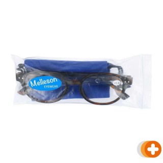 Melleson optics leesbril +1.00 mat havanna rond
