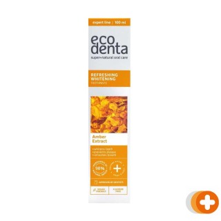 Ecodenta tandpasta refreshing whitening amber extract