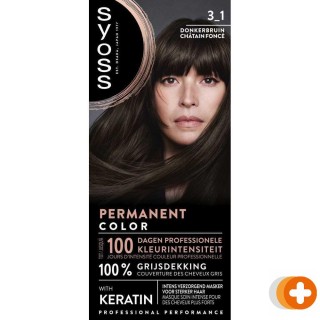 Syoss permanent color 3-1 donkerbruin