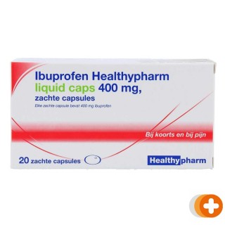 Healthypharm ibuprofen 400mg liquid capsules