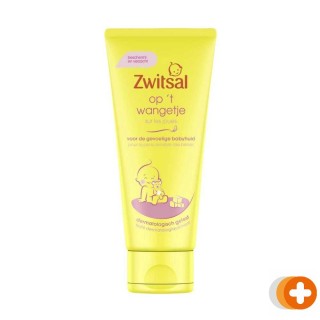 Zwitsal creme op 't wangetje